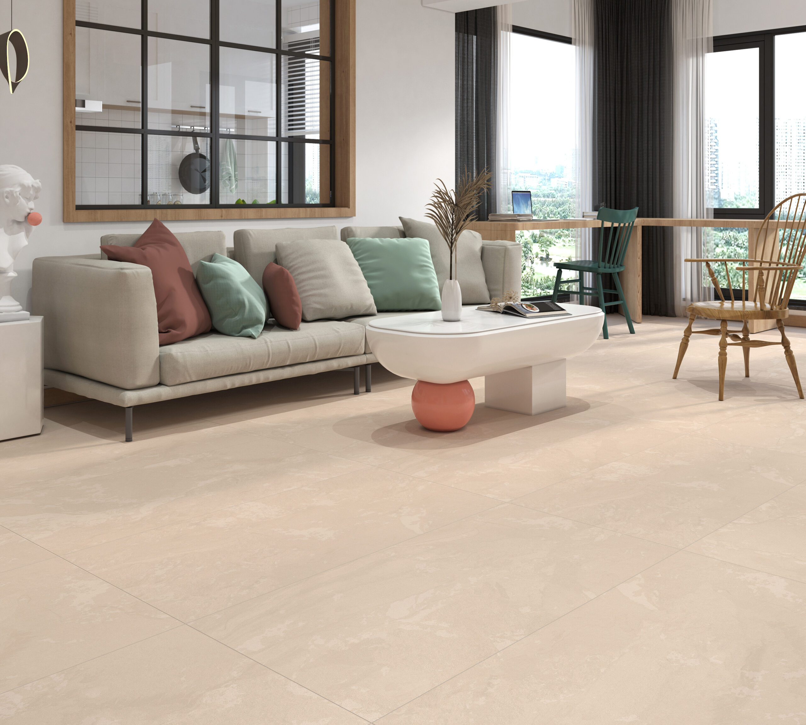 Çizgili Gömlek Haki Çizgili-266